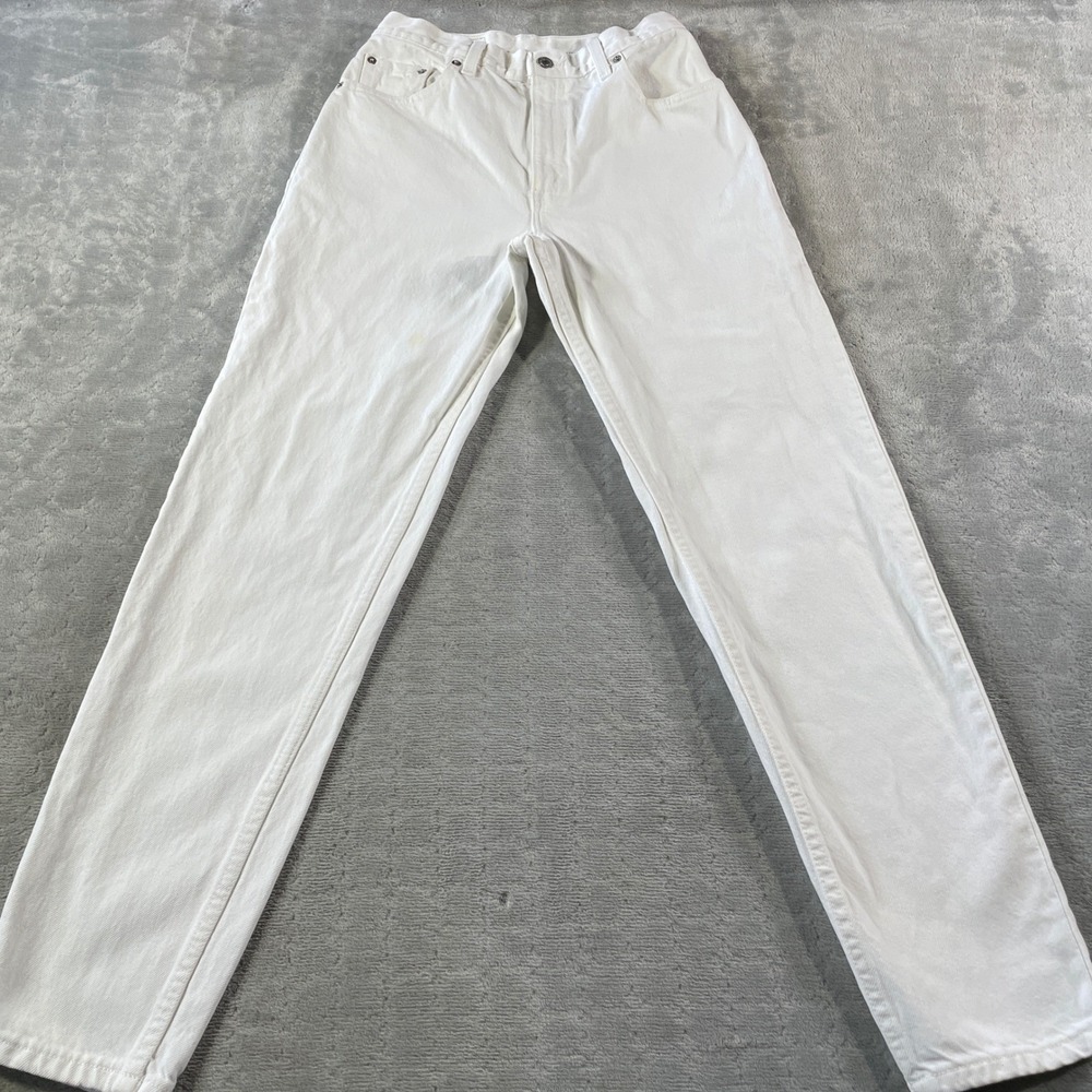 Vintage Levis Jeans‎ 550 Womens 8 White Relaxed Fit Tapered Leg 2000s Y2K USA